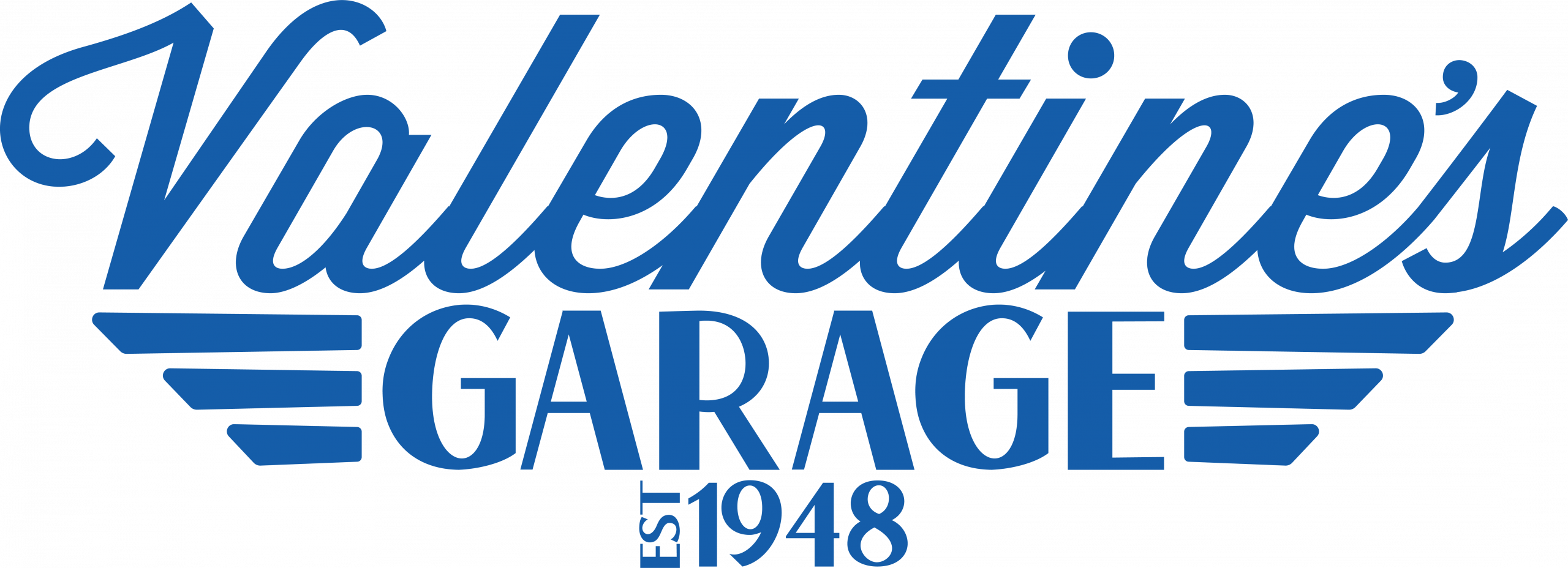 LOGO_SINGLECOLOR_VALENTINESGARAGE_BLUE